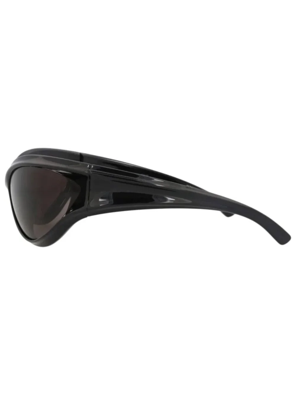 New Balenciaga Women's Sunglasses Shield Wrap Bio Injection Frame Unisex Black